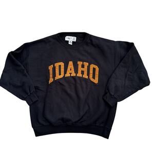 Vtg Gear for Sports Black University of Idaho Vandals Crewneck Sweatshirt Sz L